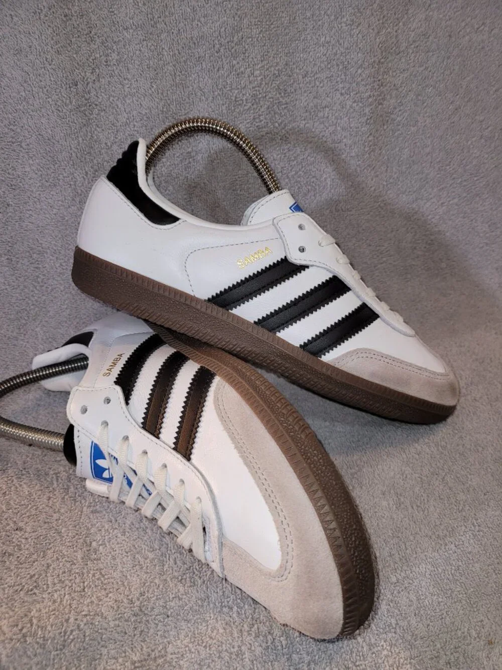 Adidas Samba OG White Black Gum Sneakers IE3675 Youth Big Kids Size 5.5 (#1781)